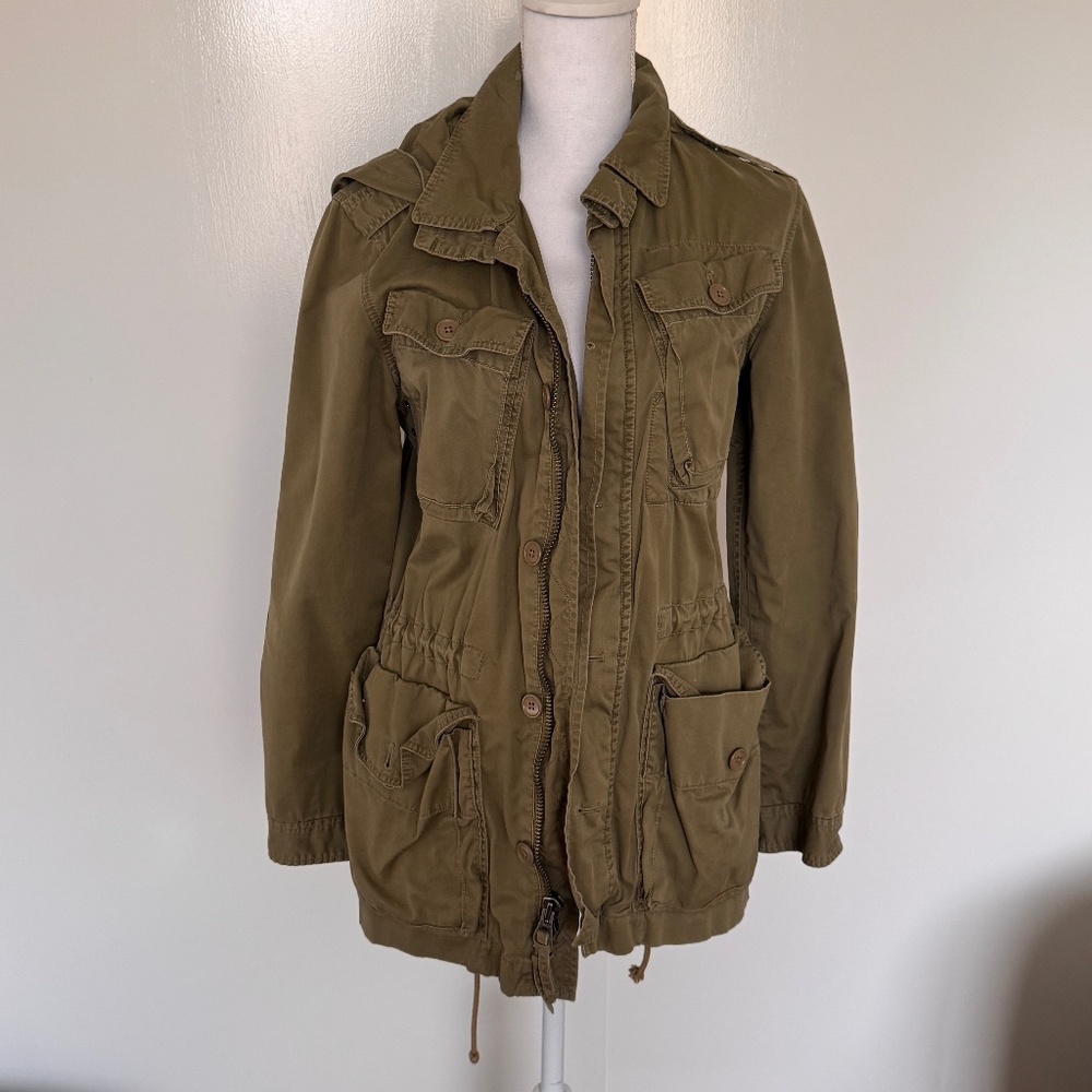 J.Crew Olive Green Military Utility Jacket